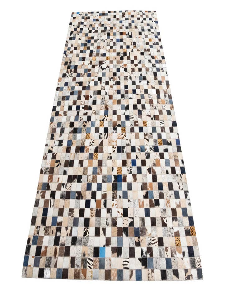 Detail image of  5' 1 x 8' Cowhide Leather Rug