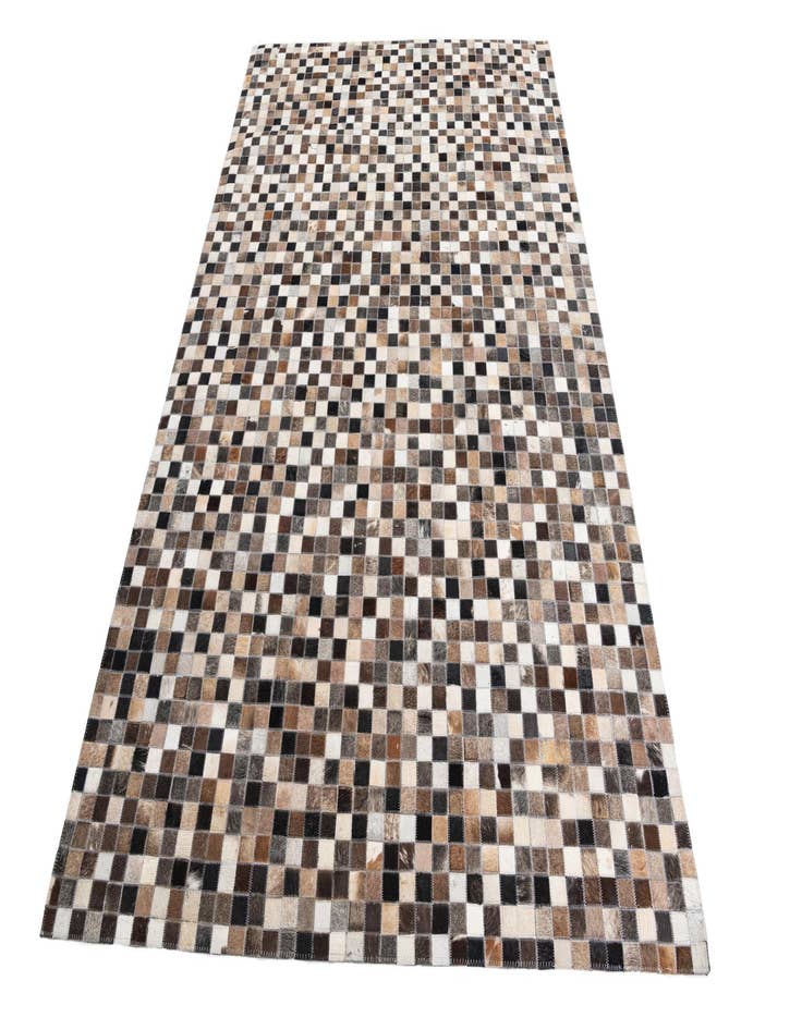 Detail image of  5' 1 x 8' Cowhide Leather Rug