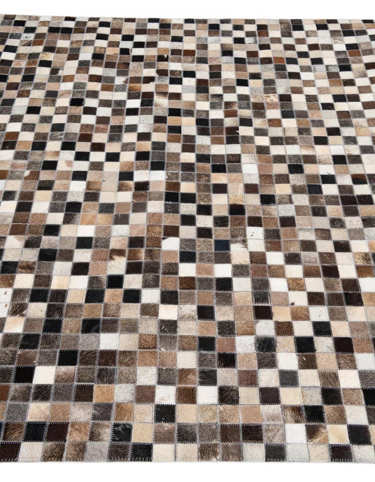 Detail image of  5' 1 x 8' Cowhide Leather Rug