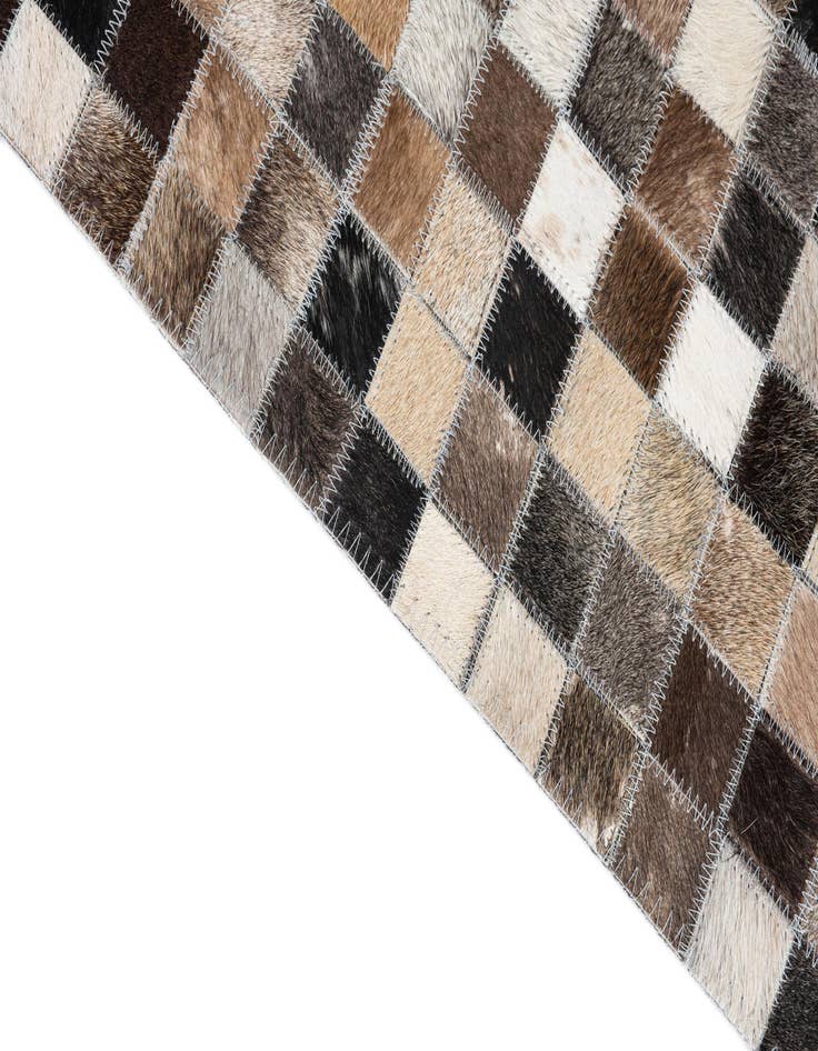 Detail image of  5' 1 x 8' Cowhide Leather Rug