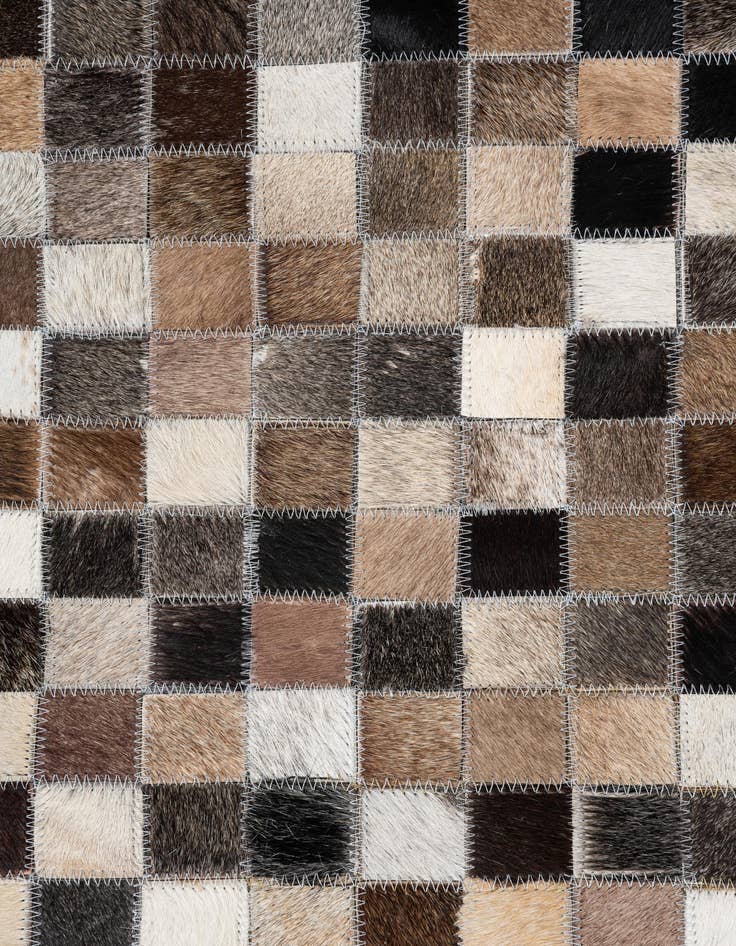 Detail image of  5' 1 x 8' Cowhide Leather Rug