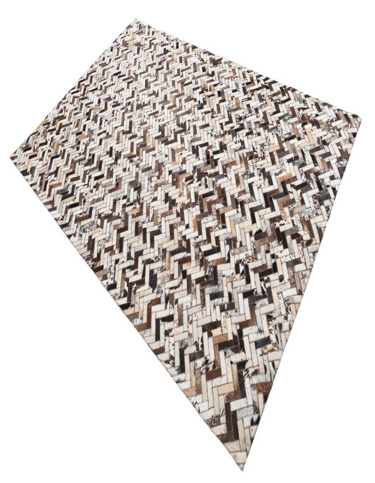 Detail image of  5' x 7' 10 Cowhide Leather Rug