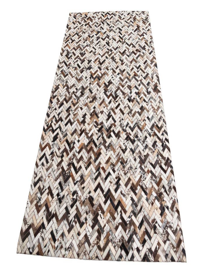 Detail image of  5' x 7' 10 Cowhide Leather Rug