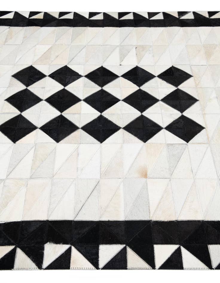 Detail image of  5' x 7' 10 Cowhide Leather Rug