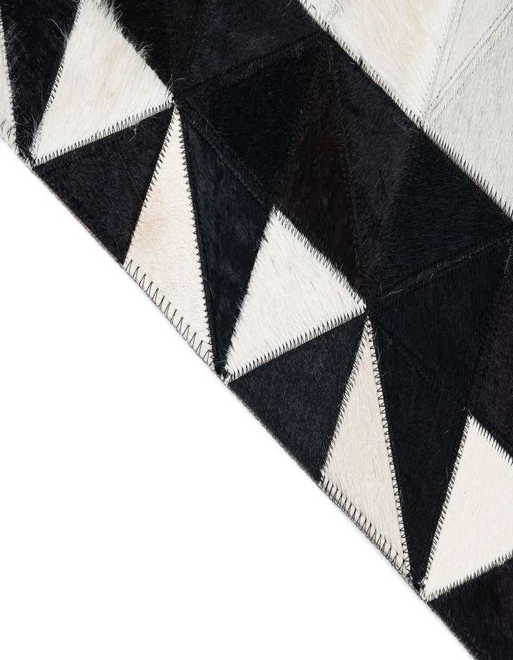Detail image of  5' x 7' 10 Cowhide Leather Rug