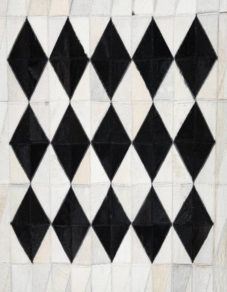 Detail image of  5' x 7' 10 Cowhide Leather Rug