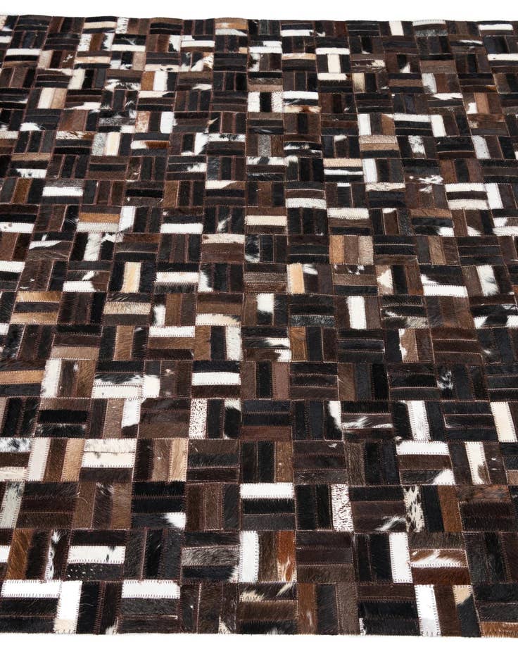 Detail image of  5' x 8' 1 Cowhide Leather Rug