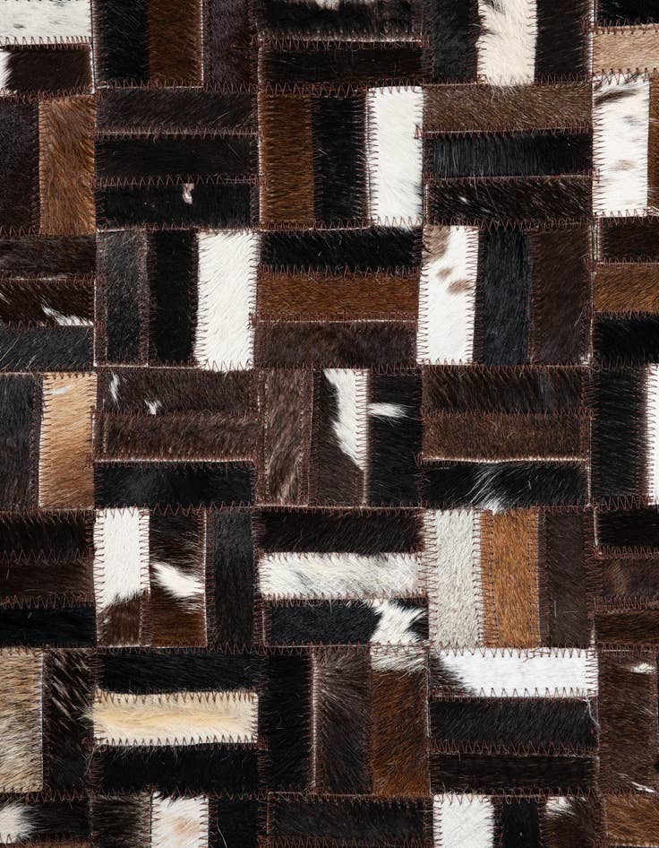 Detail image of  5' x 8' 1 Cowhide Leather Rug
