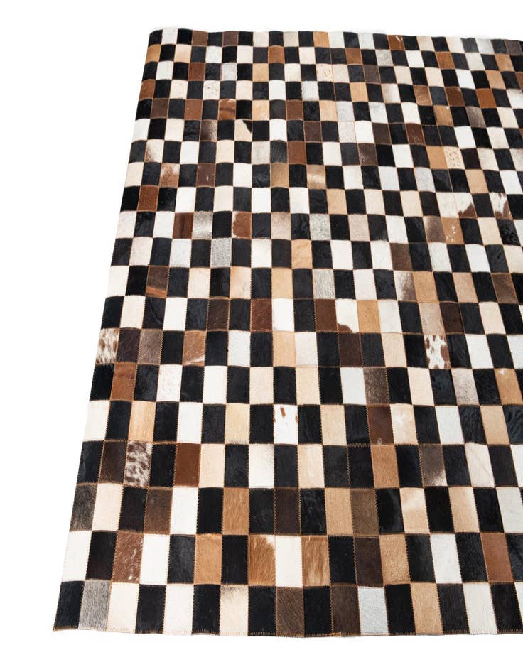 Detail image of  5' x 8' Cowhide Leather Rug