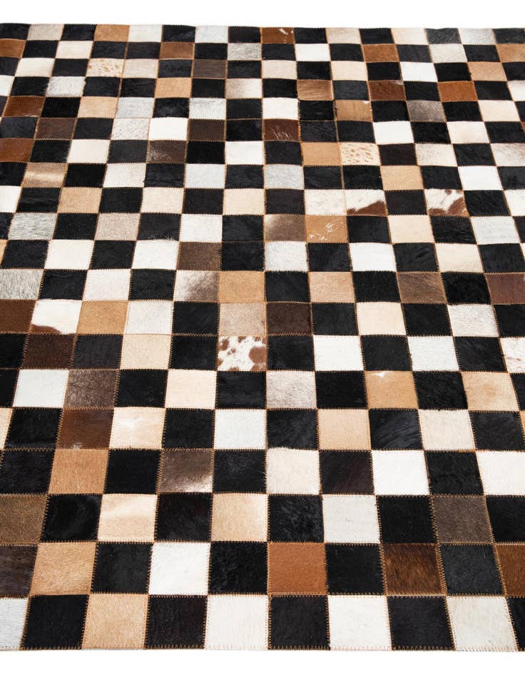 Detail image of  5' x 8' Cowhide Leather Rug