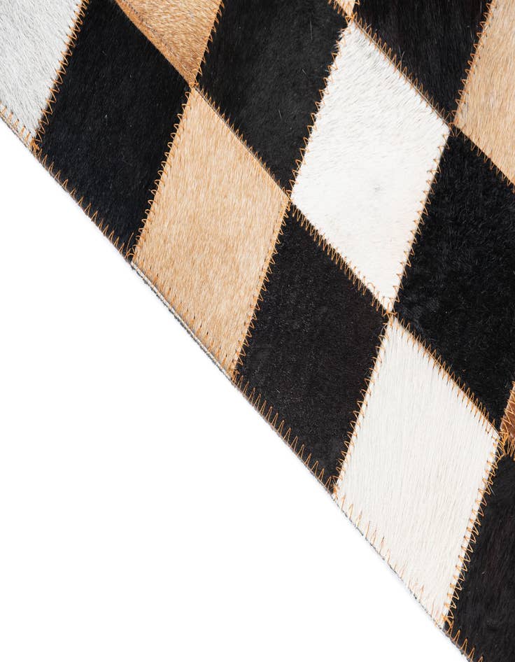 Detail image of  5' x 8' Cowhide Leather Rug