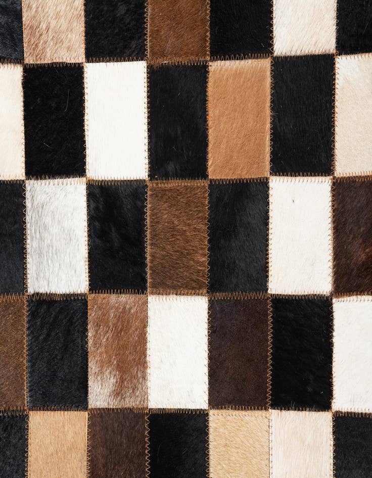 Detail image of  5' x 8' Cowhide Leather Rug