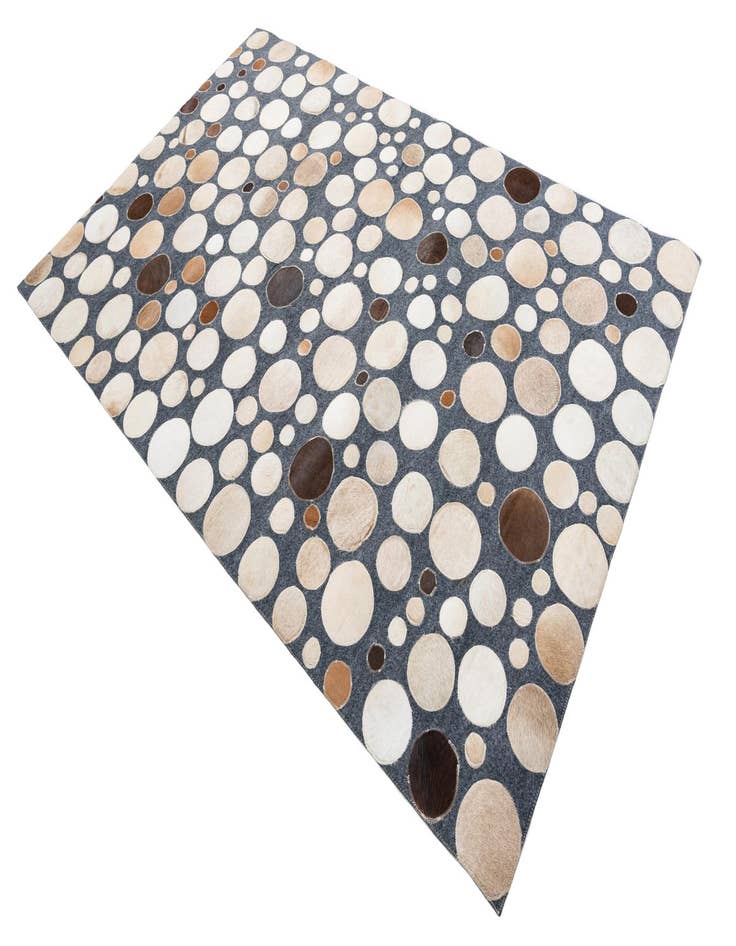 Detail image of  5' x 7' 10 Cowhide Leather Rug