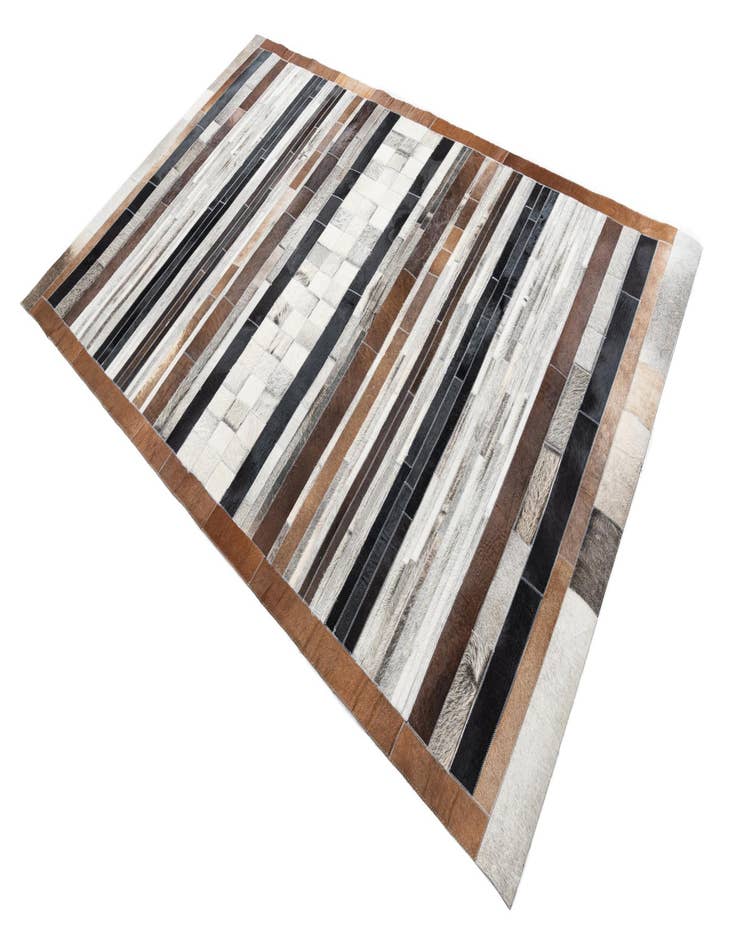 Detail image of  5' x 8' Cowhide Leather Rug