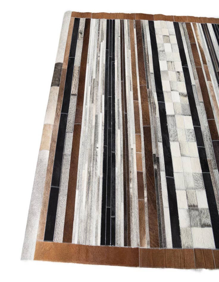 Detail image of  5' x 8' Cowhide Leather Rug