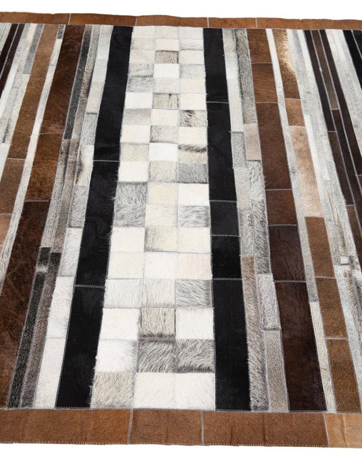 Detail image of  5' x 8' Cowhide Leather Rug