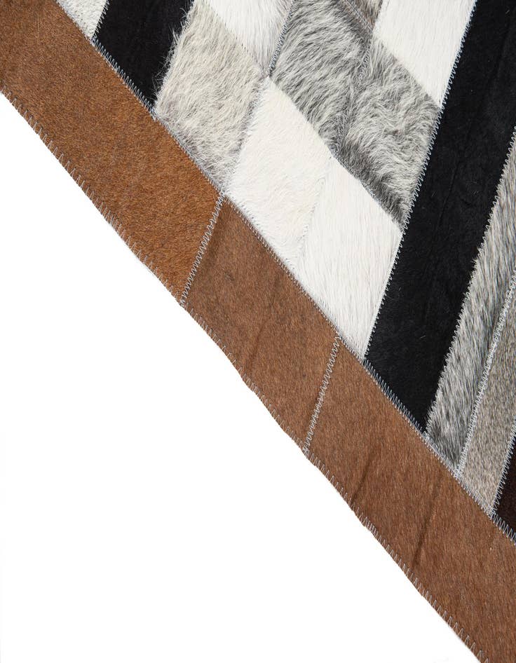 Detail image of  5' x 8' Cowhide Leather Rug