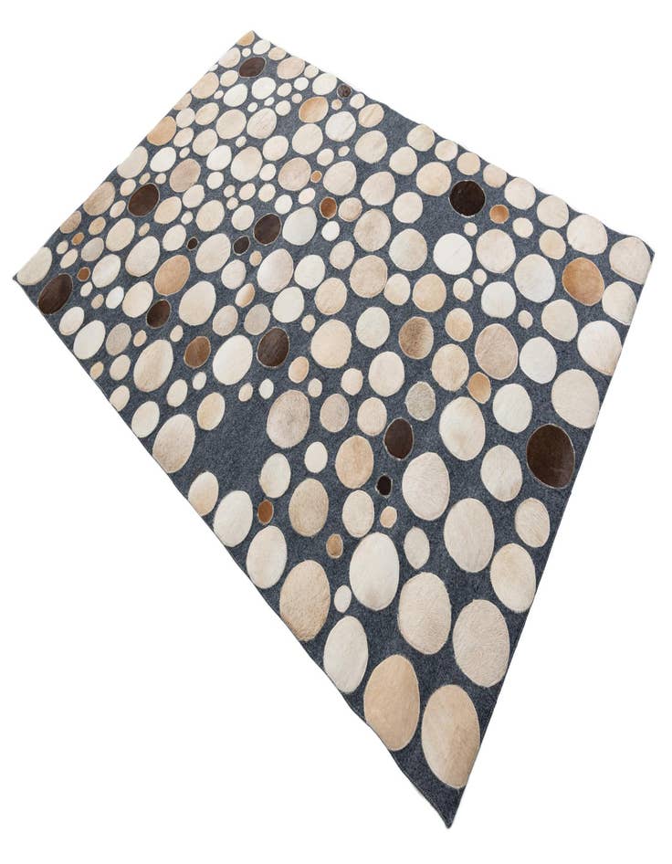 Detail image of  5' x 7' 5 Cowhide Leather Rug