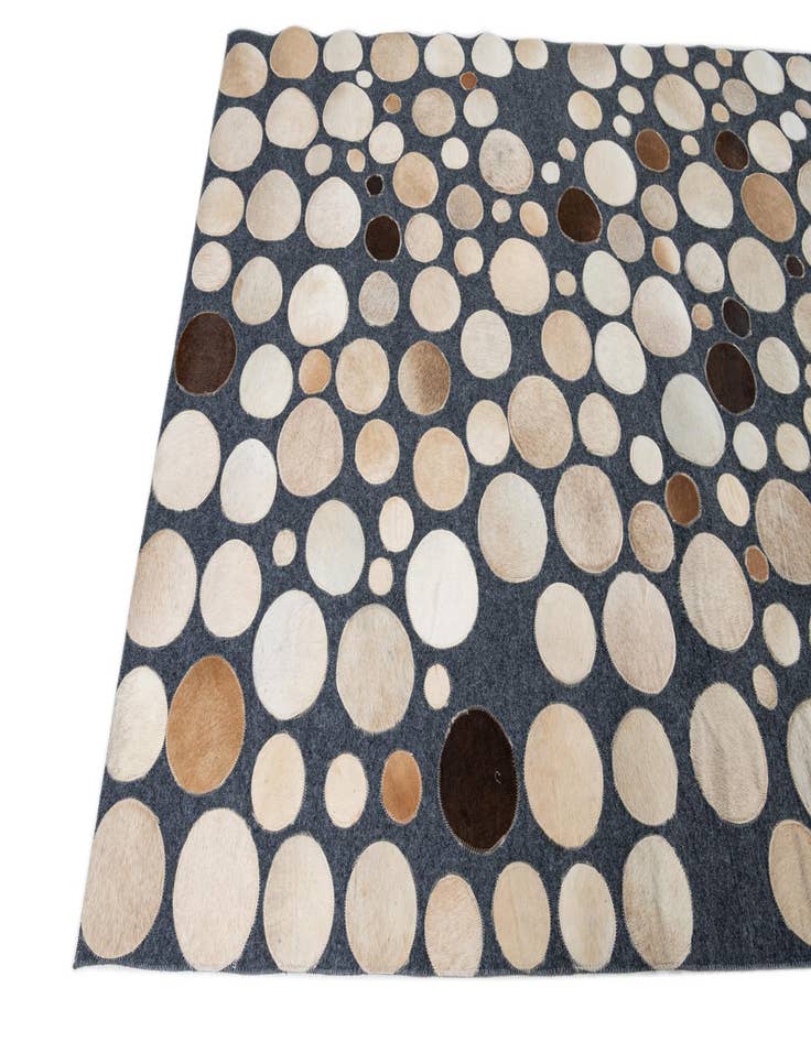 Detail image of  5' x 7' 5 Cowhide Leather Rug