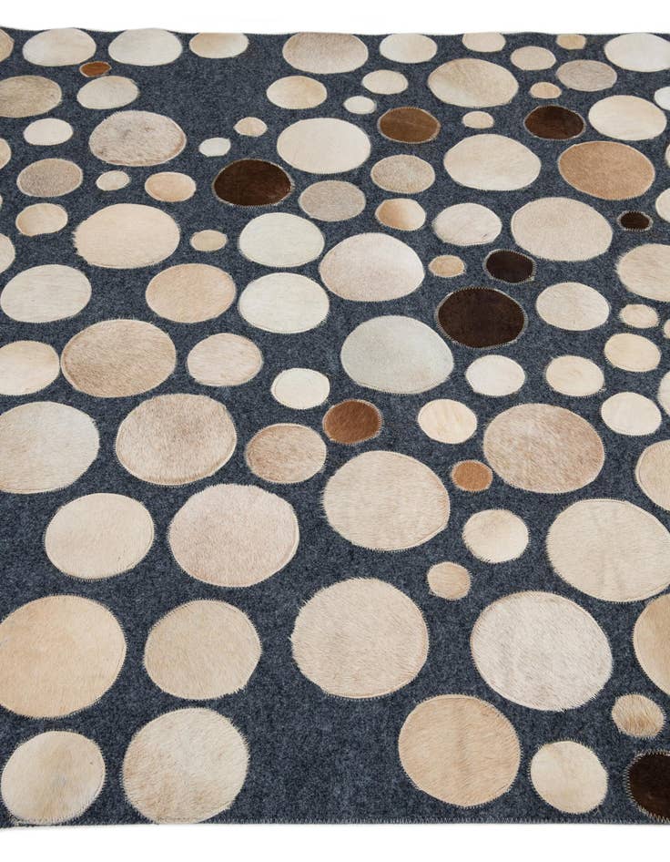 Detail image of  5' x 7' 5 Cowhide Leather Rug