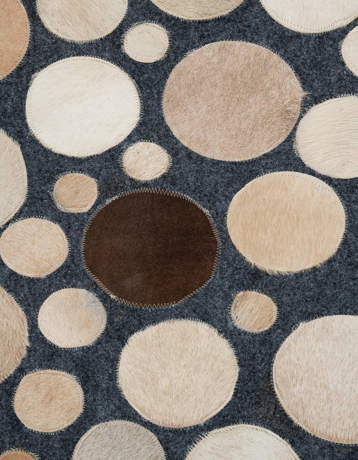 Detail image of  5' x 7' 5 Cowhide Leather Rug