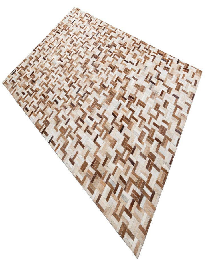 Detail image of  5' 1 x 8' Cowhide Leather Rug