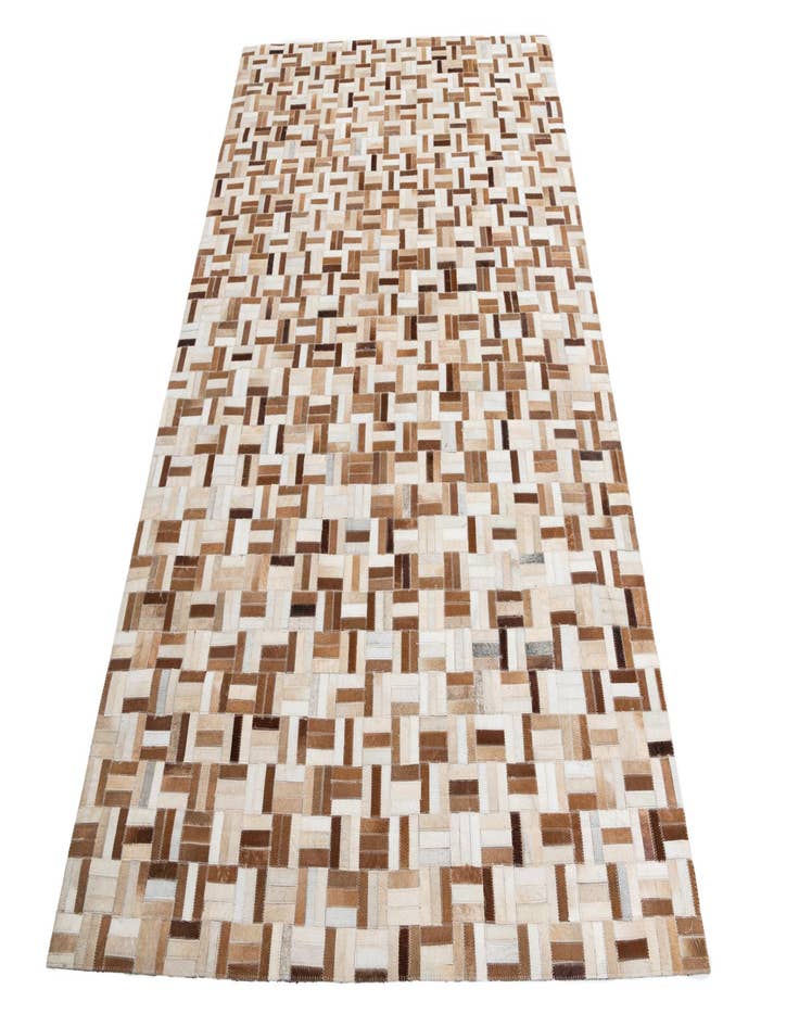 Detail image of  5' 1 x 8' Cowhide Leather Rug