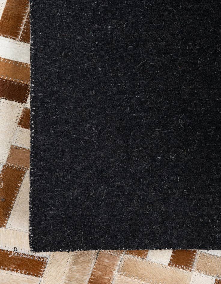 Detail image of  5' 1 x 8' Cowhide Leather Rug