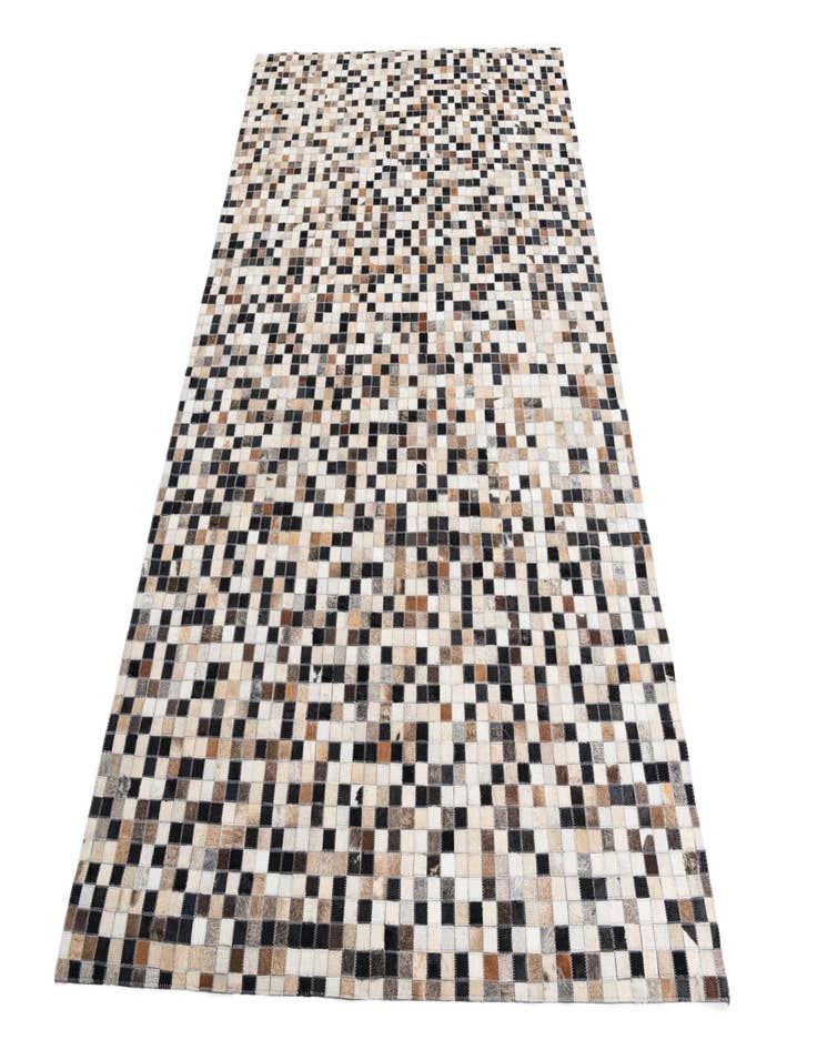 Detail image of  5' 1 x 8' Cowhide Leather Rug