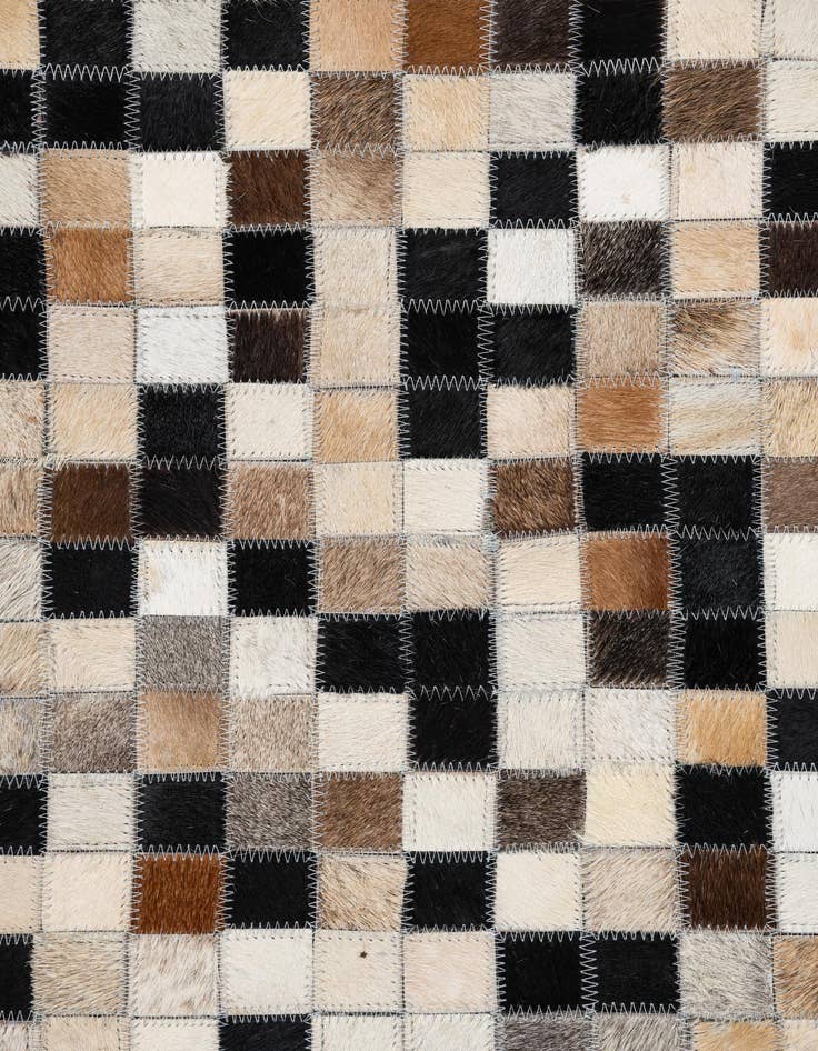 Detail image of  5' 1 x 8' Cowhide Leather Rug