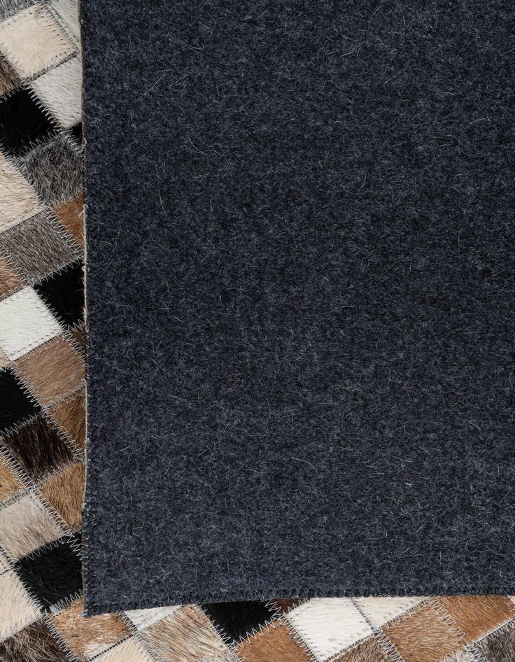 Detail image of  5' 1 x 8' Cowhide Leather Rug