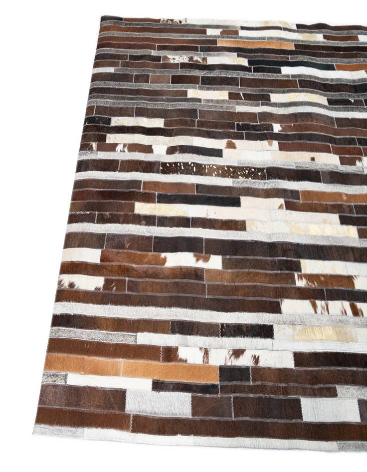 Detail image of  5' x 8' Cowhide Leather Rug