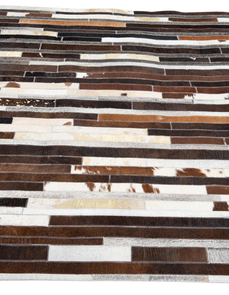 Detail image of  5' x 8' Cowhide Leather Rug