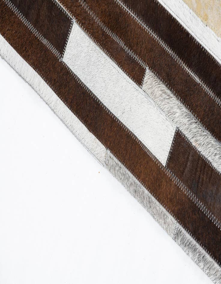 Detail image of  5' x 8' Cowhide Leather Rug