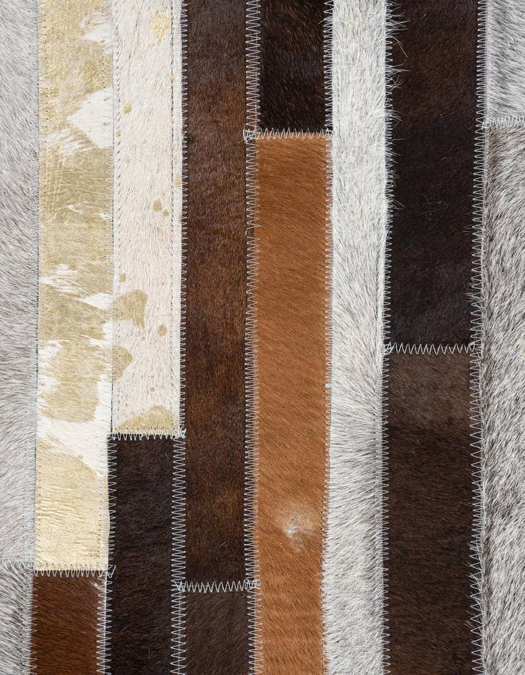 Detail image of  5' x 8' Cowhide Leather Rug