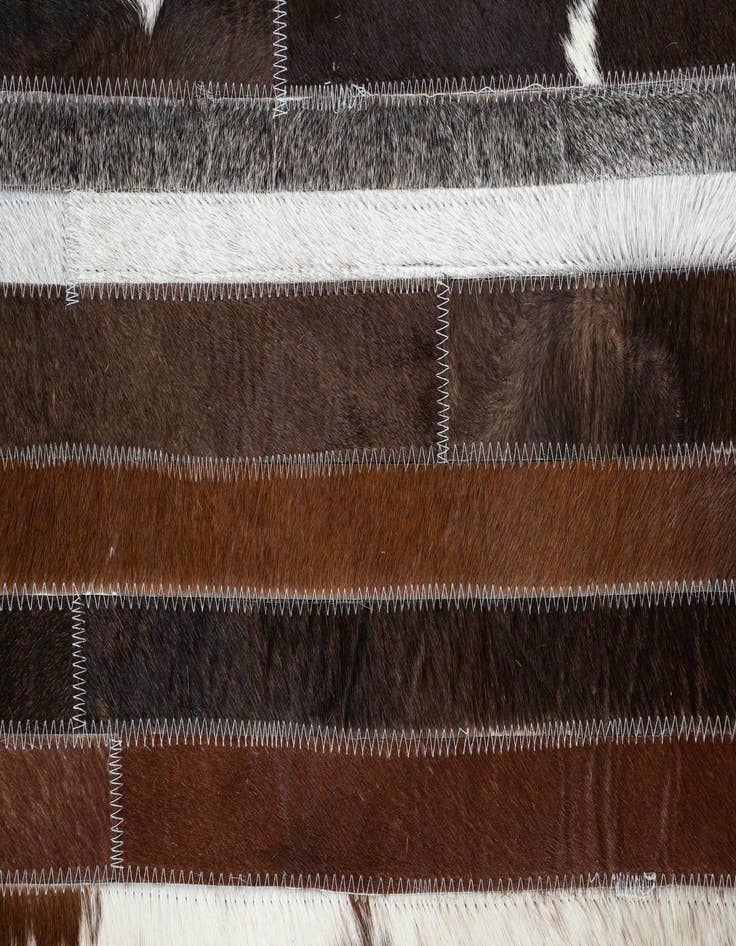 Detail image of  5' x 8' Cowhide Leather Rug