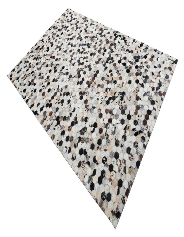 Detail image of  5' 2 x 8' Cowhide Leather Rug