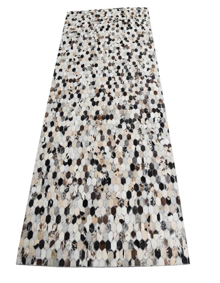 Detail image of  5' 2 x 8' Cowhide Leather Rug