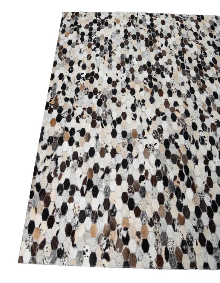 Detail image of  5' x 8' 1 Cowhide Leather Rug