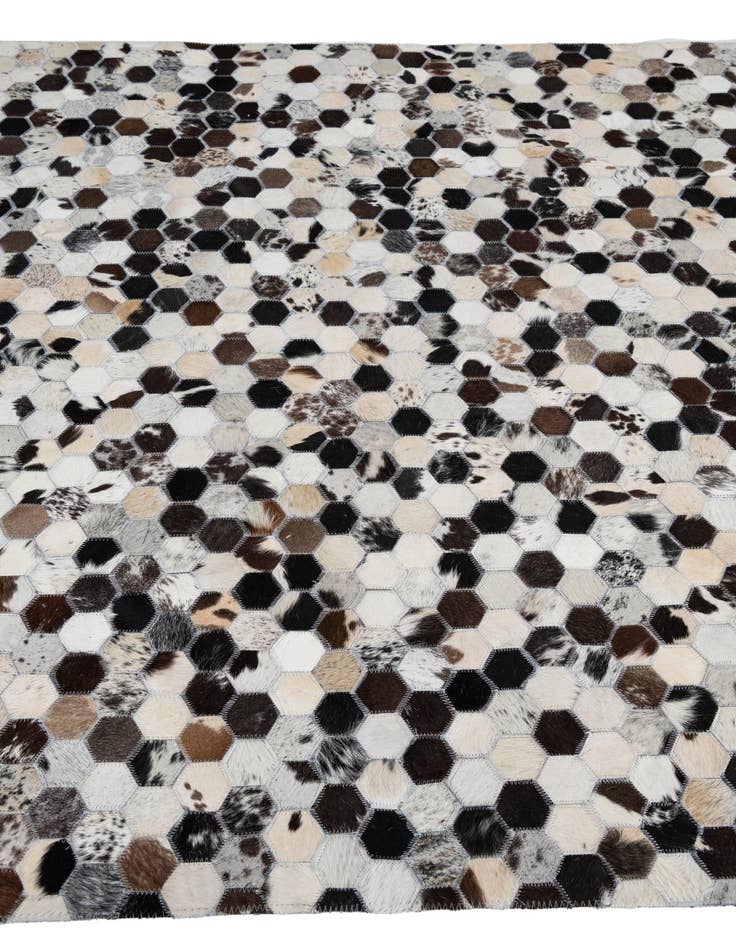 Detail image of  5' x 8' 1 Cowhide Leather Rug