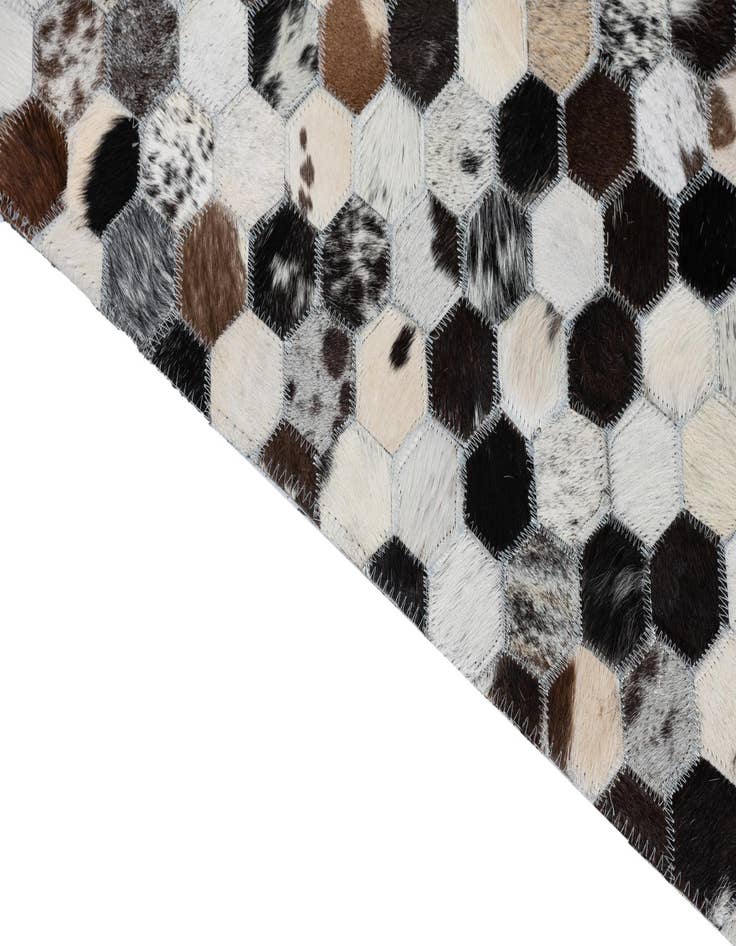 Detail image of  5' x 8' 1 Cowhide Leather Rug