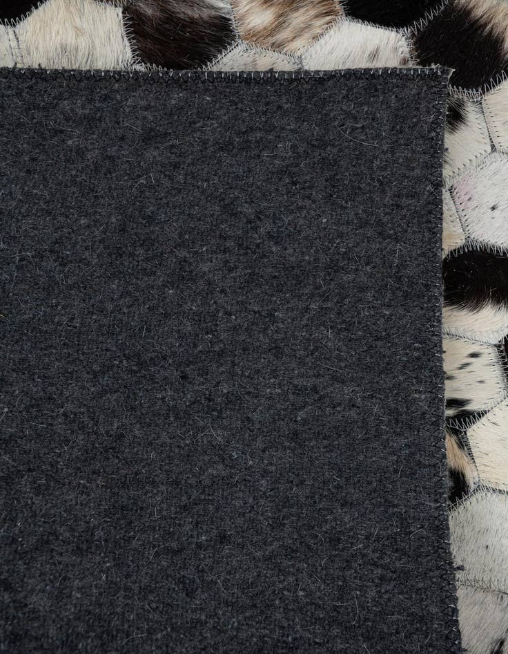 Detail image of  5' 3 x 8' 2 Cowhide Leather Rug