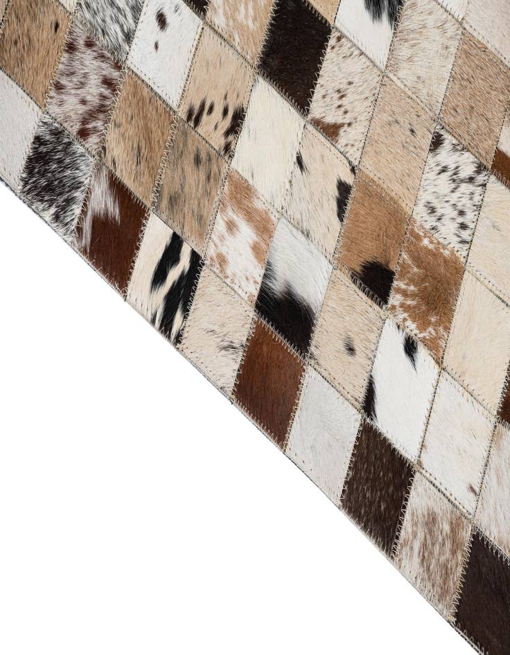 Detail image of  5' x 8' Cowhide Leather Rug