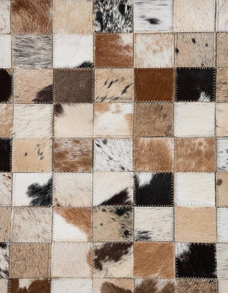 Detail image of  5' x 8' Cowhide Leather Rug