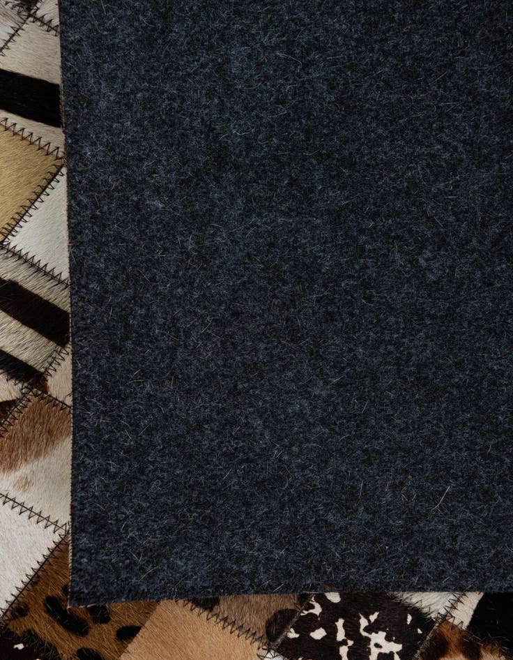 Detail image of  5' 2 x 8' 1 Cowhide Leather Rug