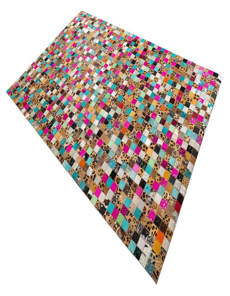 Detail image of  5' x 8' Cowhide Leather Rug