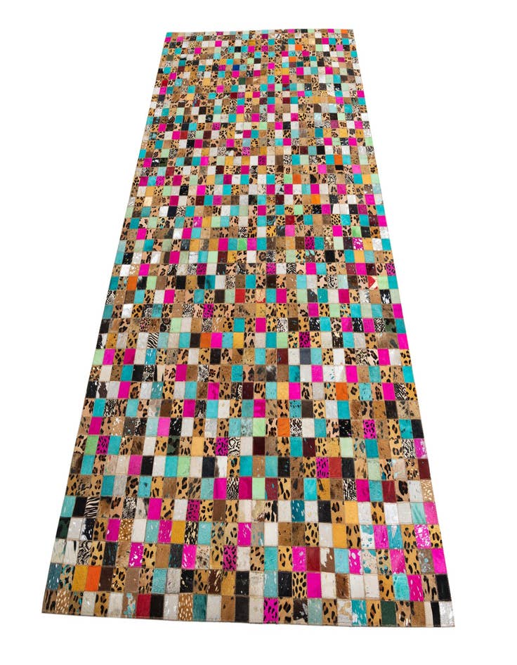 Detail image of  5' x 8' Cowhide Leather Rug