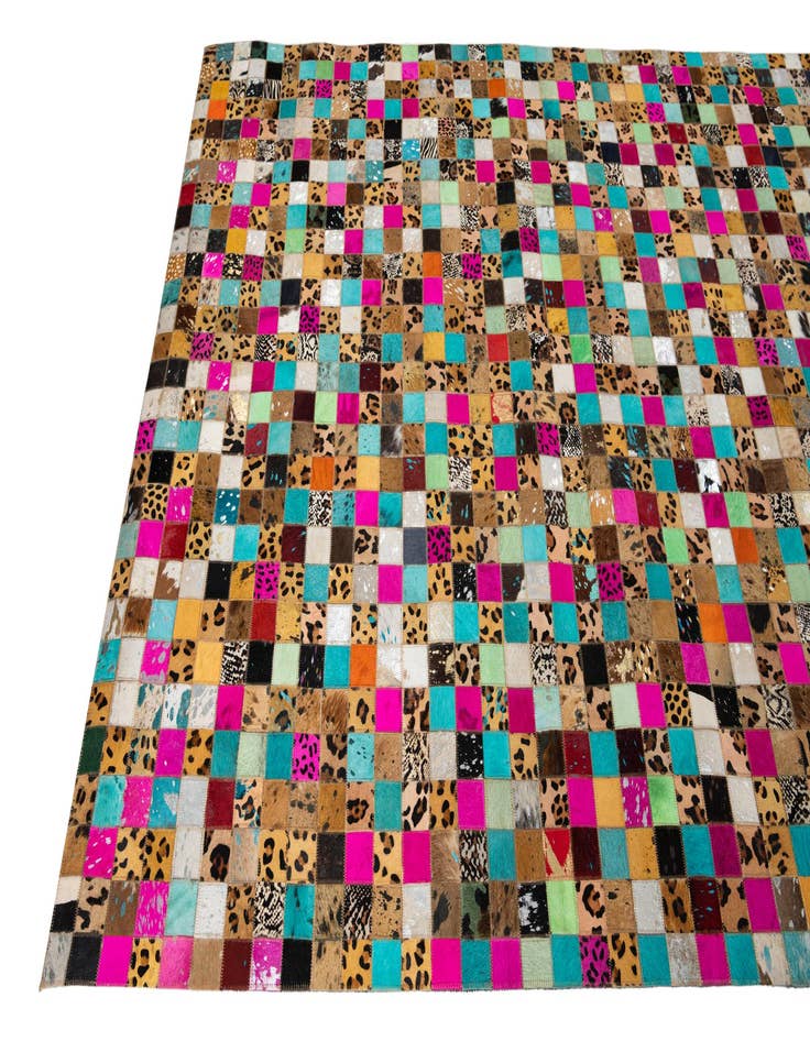 Detail image of  5' x 8' Cowhide Leather Rug