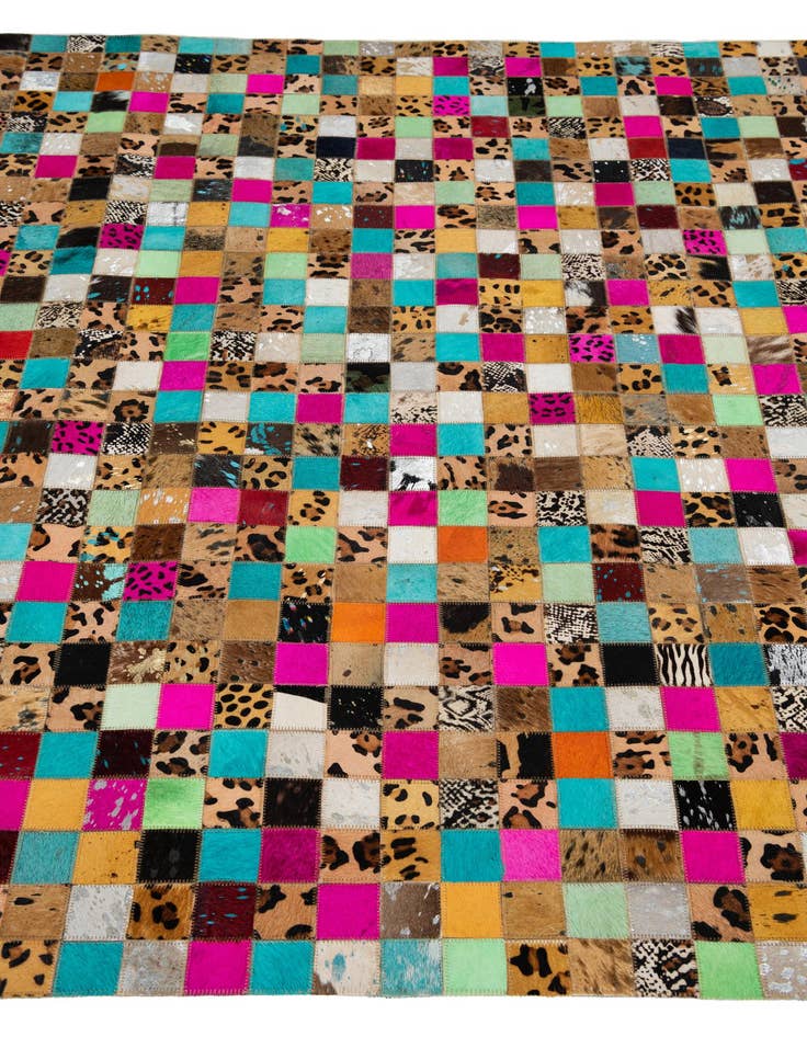 Detail image of  5' x 8' Cowhide Leather Rug