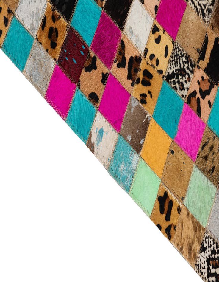 Detail image of  5' x 8' Cowhide Leather Rug